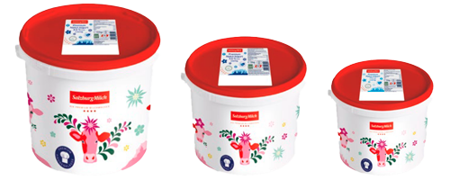 Kübelprodukte der SalbzurgMilch im Sortiment der Gmundner Frischdienst GmbH