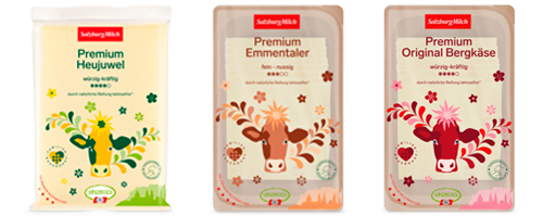 Kaeseprodukte der Salzburgmilch im Sortiment der Gmundner Frischdienst GmbH